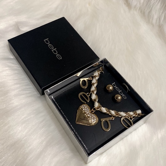 Bebe Earrings and Necklace Set NWT Excellent Condition - Picture 2 of 10